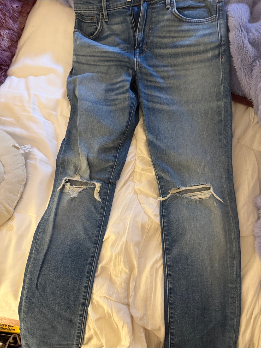 Joe's Jeans Light Blue Ripped Skinny Jeans